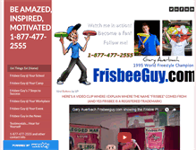 Tablet Screenshot of frisbeeguy.com